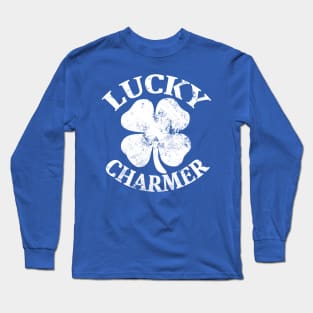 LUCKY CHARMER Funny St Patrick's Day Long Sleeve T-Shirt